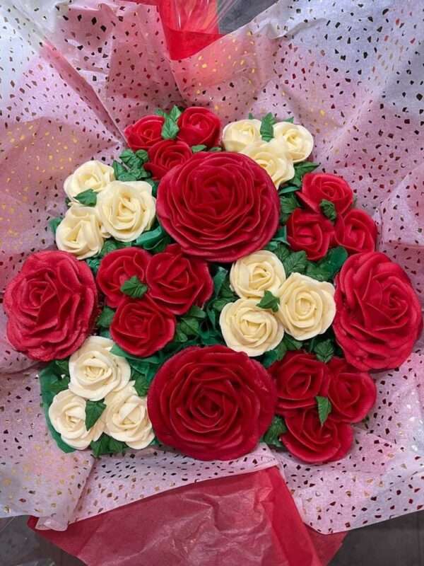 12 cupcake roses bouquet