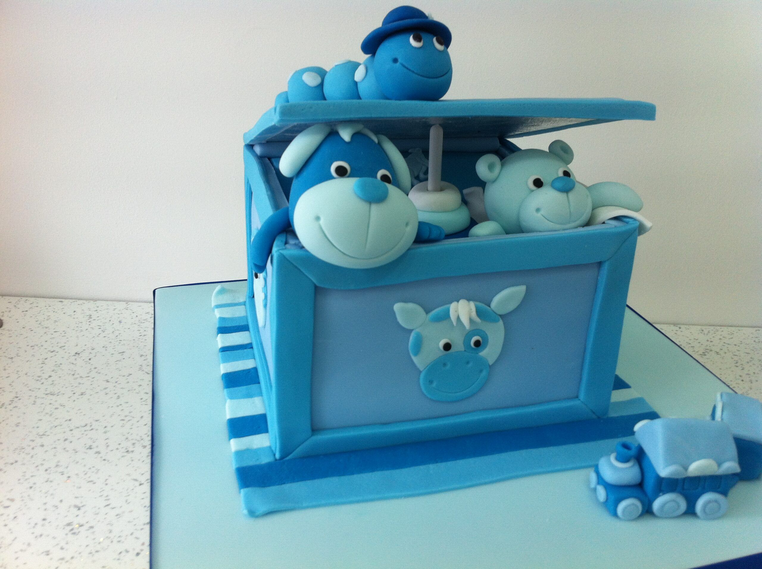 Pastel Toybox Custom Birthday Cake by Spiffydrip